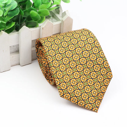 New Fashion Mens Tie Formal Striped Floral Designer Jacquard Wedding Necktie Soft Classic Neckwear Official Gravata For Man Wear