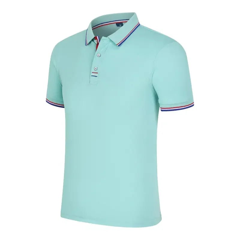 Summer Polo Shirt With Custom Print Embroidery Logo Mens Short Sleeve Casual Cotton Polo Shirt Business Spring Lapel Polo Shirt