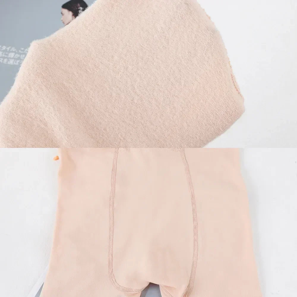Winter Thermal Thicken Leggings Super Thick High Stretch Lambwool Leggings Fleece Lined Tights Sexy Skinny Fitness Woman Pants