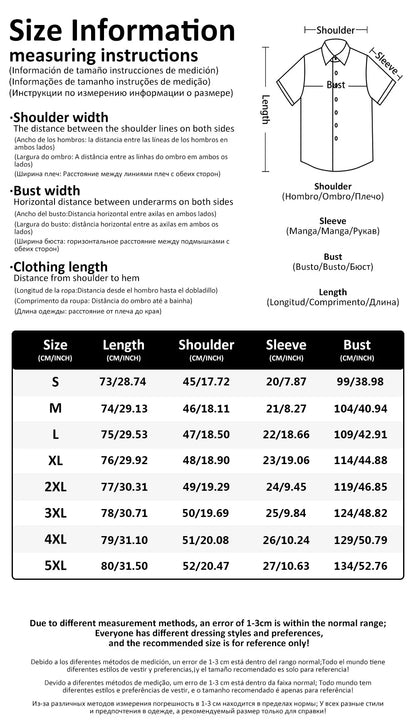 Men's Shirt Short Sleeve Colorful Stripe Print Button Shirt Summer Beach Shirt Camping Shirt Short Sleeve Men's Formal Shirt
