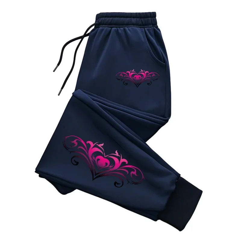 Quality Womens Sweatpants Fashion Printing Casual Street Pants Outdoors Jogging Sports Trousers Daily Office Home Woman Pants