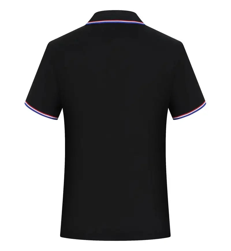 Summer Polo Shirt With Custom Print Embroidery Logo Mens Short Sleeve Casual Cotton Polo Shirt Business Spring Lapel Polo Shirt
