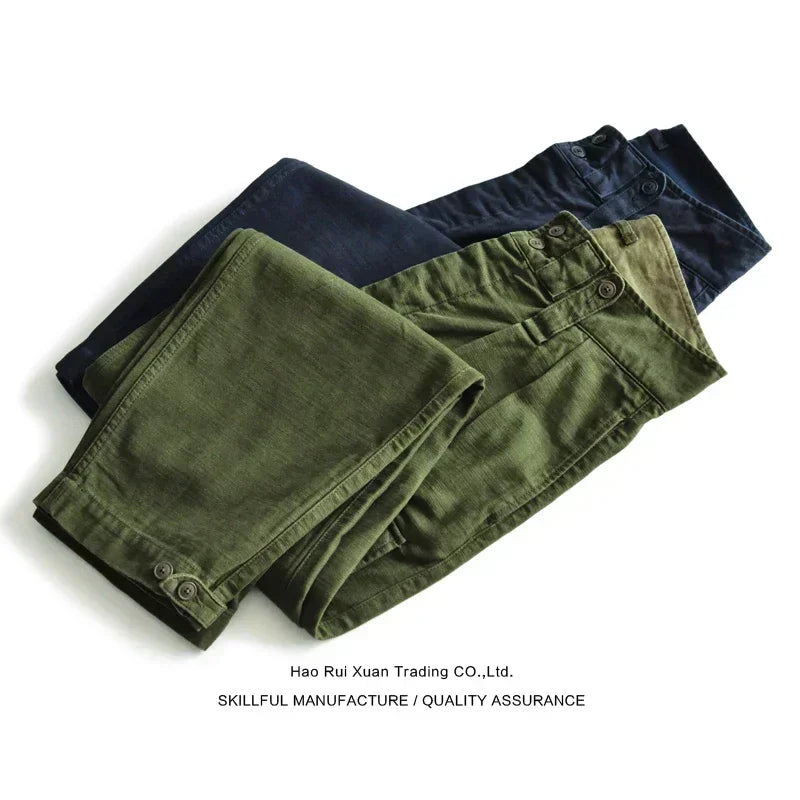 SauceZhan P37 British Army Pants OG107 Utility Fatigue Pants Classic Military Olive Sateen Baker Pants Pants&Capris Cargo Pants
