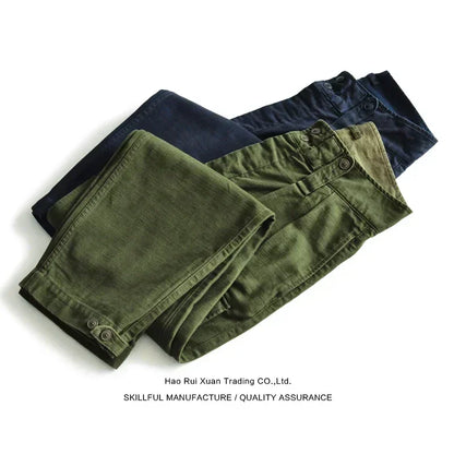 SauceZhan P37 British Army Pants OG107 Utility Fatigue Pants Classic Military Olive Sateen Baker Pants Pants&Capris Cargo Pants