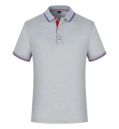 Summer Polo Shirt With Custom Print Embroidery Logo Mens Short Sleeve Casual Cotton Polo Shirt Business Spring Lapel Polo Shirt