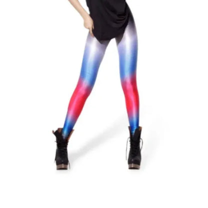 New Sexy Women Legging Black White Stripe Printing Fitness leggins Fashion Slim High Waist Leggings Woman Pants Christmas Gift