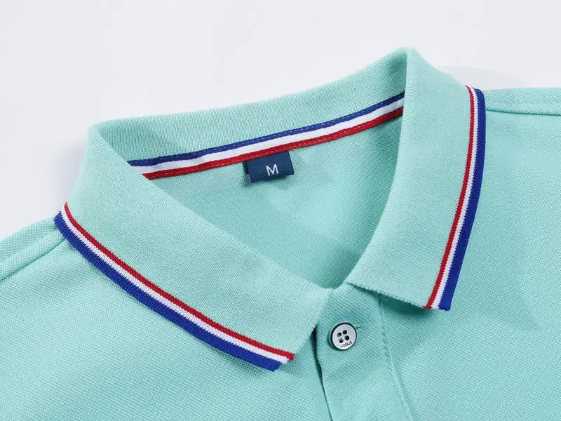 Summer Polo Shirt With Custom Print Embroidery Logo Mens Short Sleeve Casual Cotton Polo Shirt Business Spring Lapel Polo Shirt
