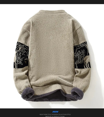 Men's Clothing Male Spring Pullovers Autumn Sweater For Men Men's Sweat-shirt Casual Streetwear Knit Fashion Hombre Warm Solid