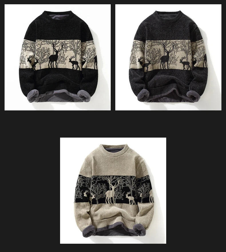 Men's Clothing Male Spring Pullovers Autumn Sweater For Men Men's Sweat-shirt Casual Streetwear Knit Fashion Hombre Warm Solid