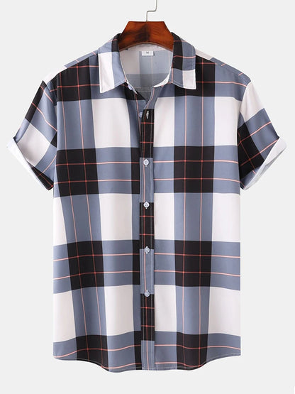Men's Shirt Short Sleeve Hawaiian Casual Printed Button Shirt Summer Beach Shirt Camping Shirt Short Sleeve Men's Formal Shirt