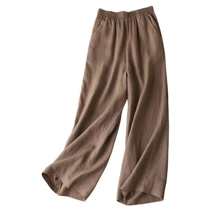 Woman Pants Lightweight Soft Fabric Women Summer Solid Color Casual Straight Long Pants Bottoming Casual Pants Workwear
