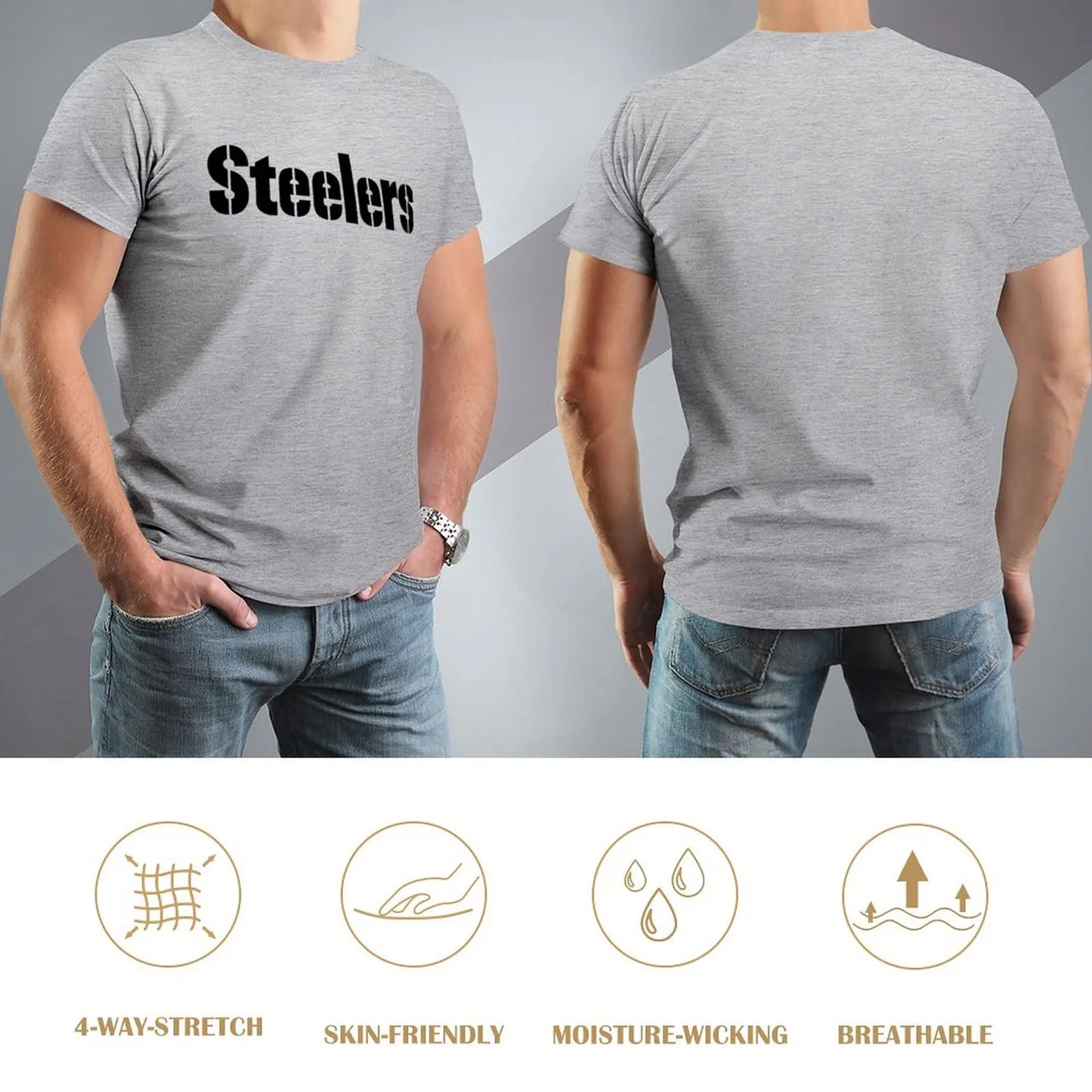 Steelers T-Shirt sweat shirt plus size tops t shirt for men