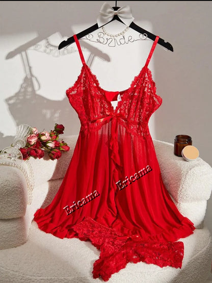 Underwear Set Sexy Lingerie Outfit Women's Lingerie Set Dress Sleep Wear Nightdress Clothes Women's Bra And Panties Sets