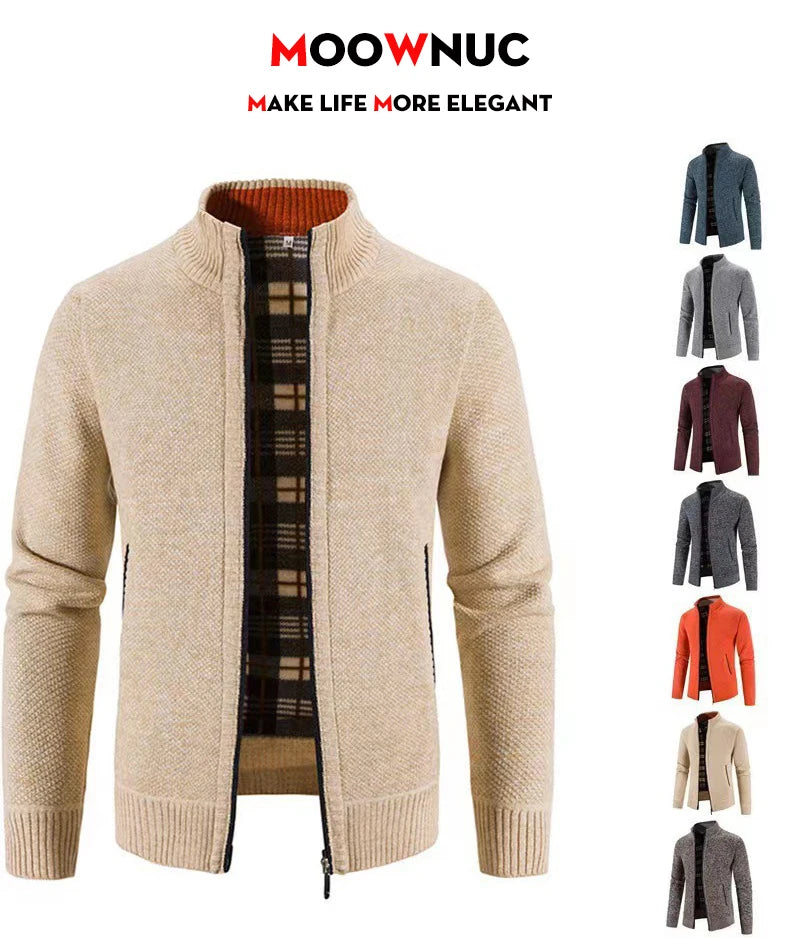 Men's Streetwear Casual Knit Men Clothing Sweater Warm Solid Color Spring Pullovers Autumn Fashion Hombre Male Sweat-shirt