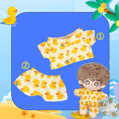 Mini Sleep Wear Doll Fruit Beach Pajamas Toy Accessories Multi Color 20cm Cotton Doll Clothes Overall Clothes Mini