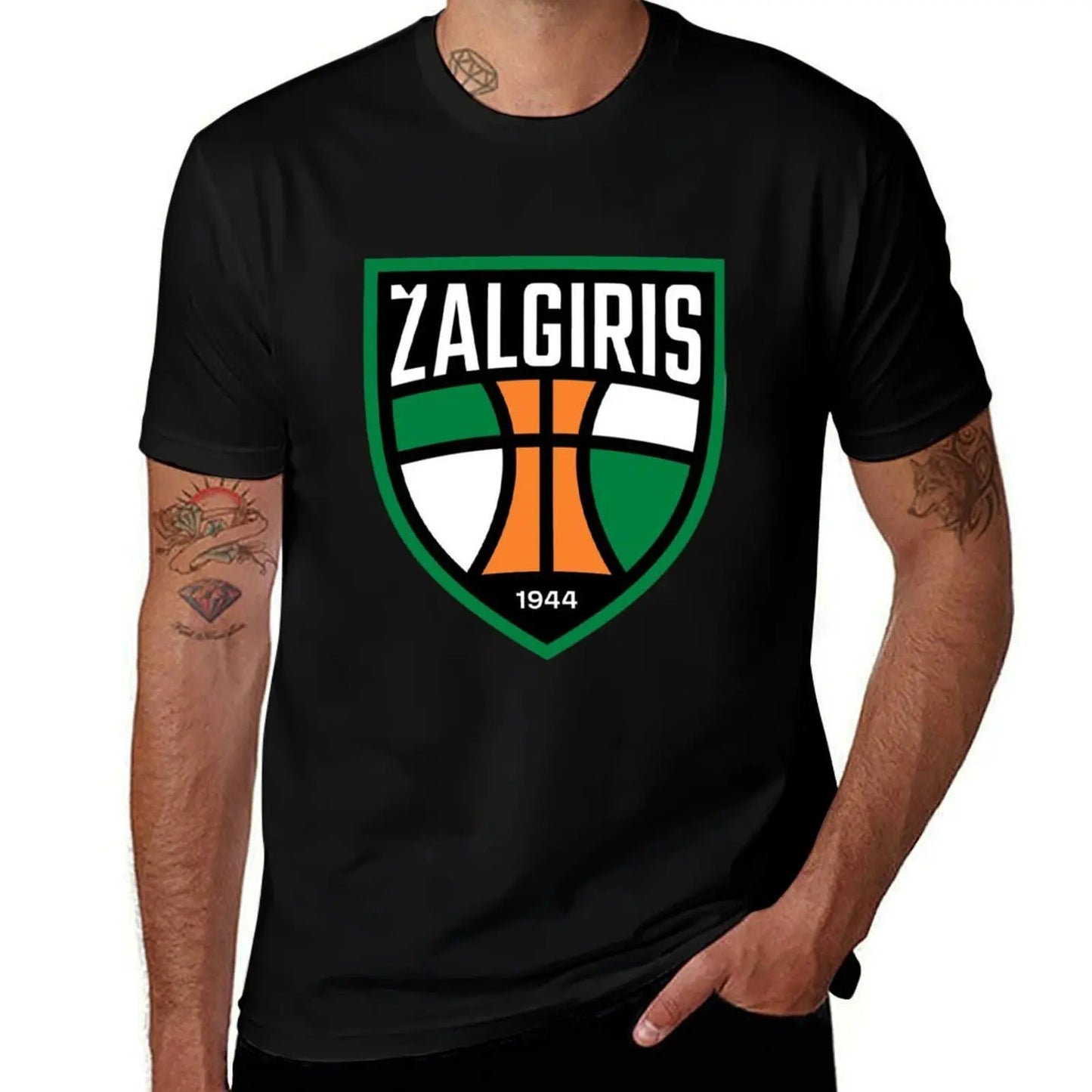 Zalgiris, basketball club T-Shirt t shirt man cotton cotton t shirt pack T-Shirt