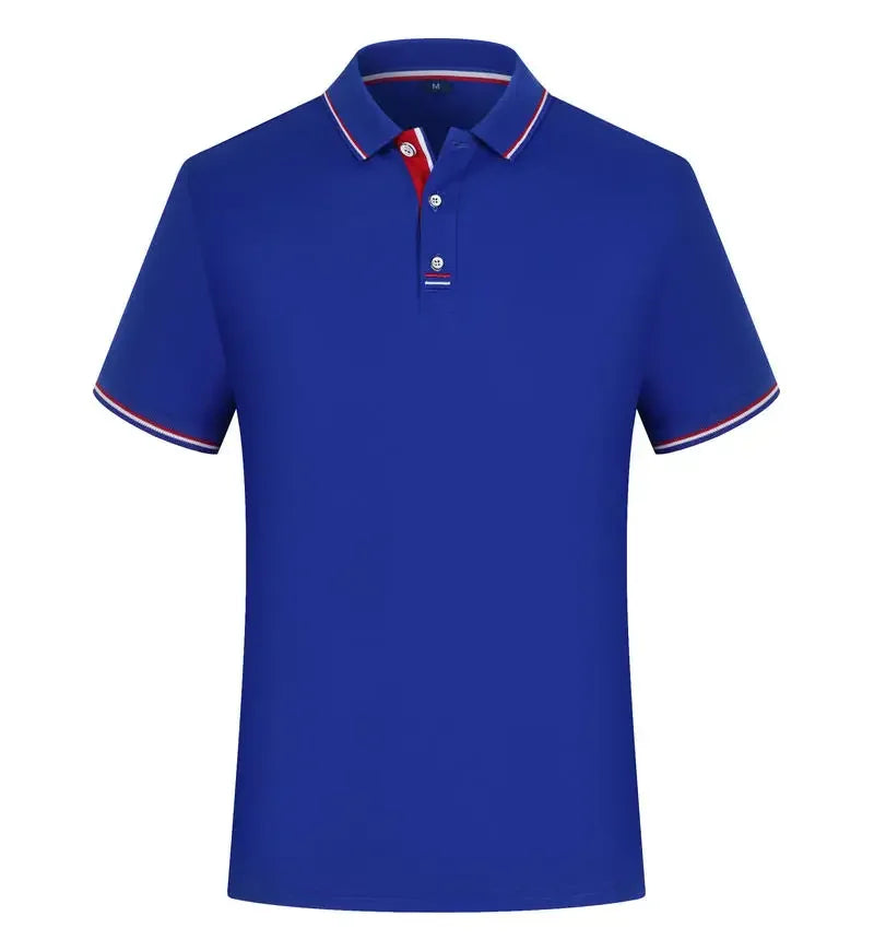 Summer Polo Shirt With Custom Print Embroidery Logo Mens Short Sleeve Casual Cotton Polo Shirt Business Spring Lapel Polo Shirt