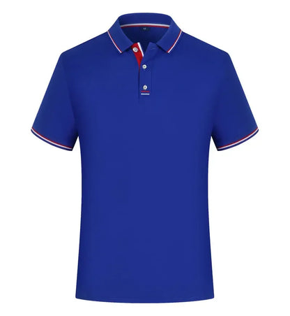 Summer Polo Shirt With Custom Print Embroidery Logo Mens Short Sleeve Casual Cotton Polo Shirt Business Spring Lapel Polo Shirt