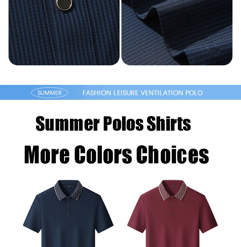 Plus Size 8XL 9XL Polo Shirt Men Summer New High Quality Short-sleeved Gof Polo Shirt Men's Business Casual Polo Shirt Clothing
