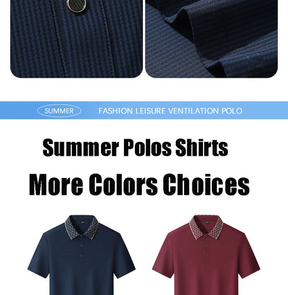 Plus Size 8XL 9XL Polo Shirt Men Summer New High Quality Short-sleeved Gof Polo Shirt Men's Business Casual Polo Shirt Clothing