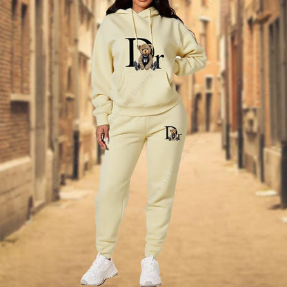 Women's TrackSuit Aesthetic Designer Clothes High quality Hoodies Sweatshirts Sweatpants 2 Piece Suit Sportwear Woman Pants Sets