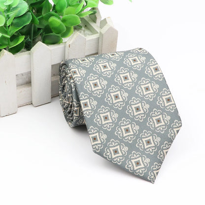 New Fashion Mens Tie Formal Striped Floral Designer Jacquard Wedding Necktie Soft Classic Neckwear Official Gravata For Man Wear