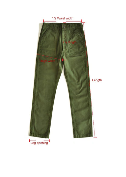 SauceZhan OG107 Baker Pants Utility Fatigue Pants US Vietnam ARMY HBT Pants Vintage Mens Shorts Men Army Pants Military Pants