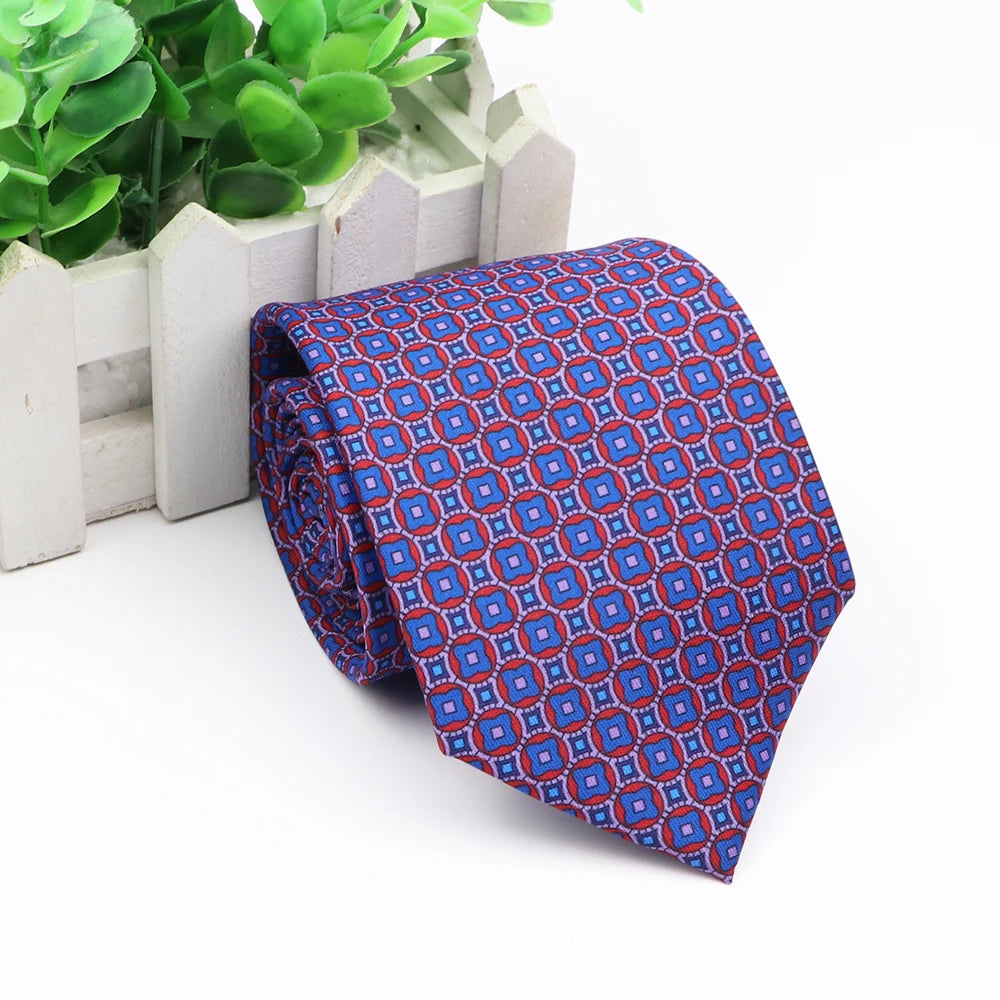 New Fashion Mens Tie Formal Striped Floral Designer Jacquard Wedding Necktie Soft Classic Neckwear Official Gravata For Man Wear