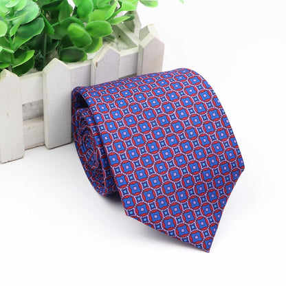 New Fashion Mens Tie Formal Striped Floral Designer Jacquard Wedding Necktie Soft Classic Neckwear Official Gravata For Man Wear