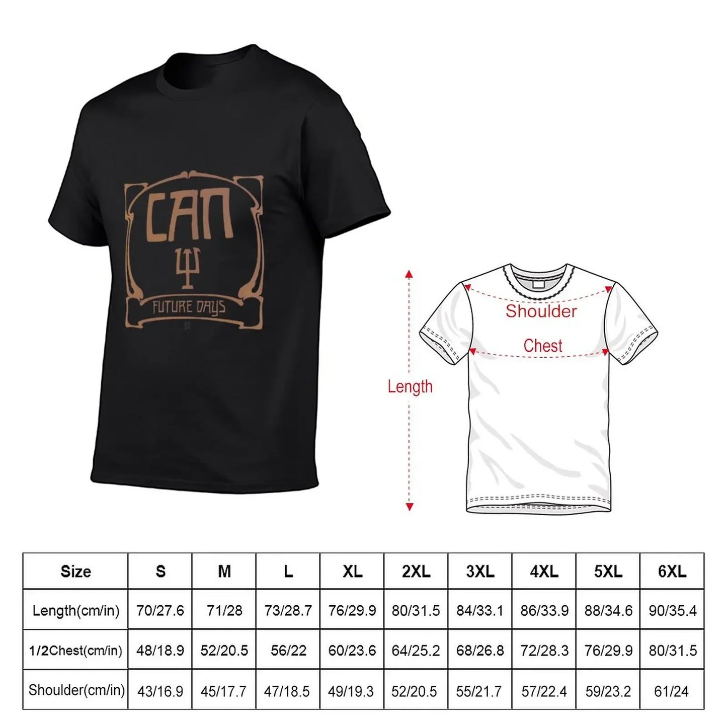 Can - Future Days T-shirt T-Shirt sweat customizeds mens t shirt