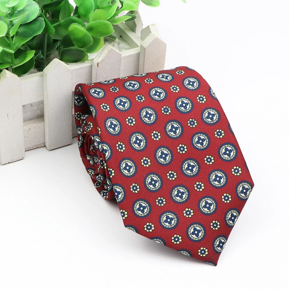 New Fashion Mens Tie Formal Striped Floral Designer Jacquard Wedding Necktie Soft Classic Neckwear Official Gravata For Man Wear