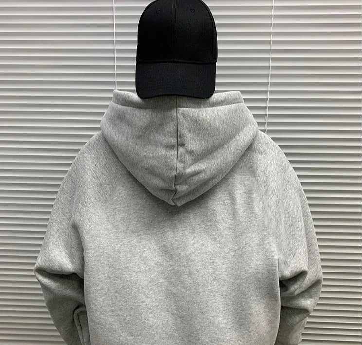 Men's Hooded Sweatshirt New In Korean Style Harajuku Fashion Sweat Shirt Loose Male Hoodie Winter Aesthetic Warm Tops Streetwear