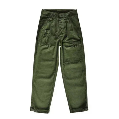 SauceZhan P37 British Army Pants OG107 Utility Fatigue Pants Classic Military Olive Sateen Baker Pants Pants&Capris Cargo Pants