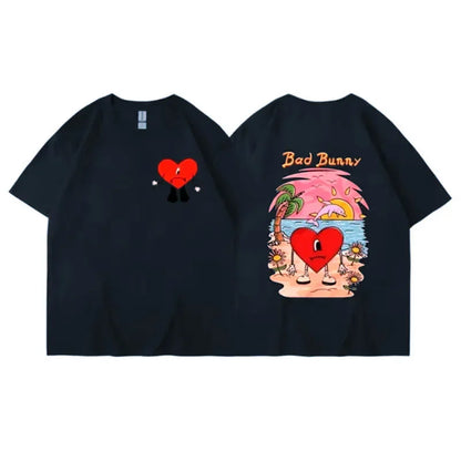2026 Bad Bunny T-shirt Women's T-shirt Casual T-shirt Summer Street Short Sleeve Fashion Harajuku T-shirt Clothing