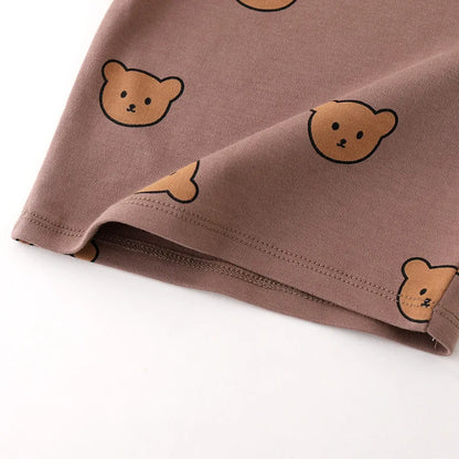 0-3Y Baby Pajama Suit Toddler Boys Sleep Wear Infant Girls Pyjama Cartoon Print Night Wear