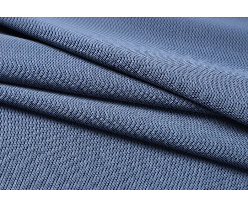 Polo Shirt Men Summer New High Quality Mens Short-Sleeved Polo Shirt Ice Silk Men's Business Casual Polo Shirt Size M-5XL 8888