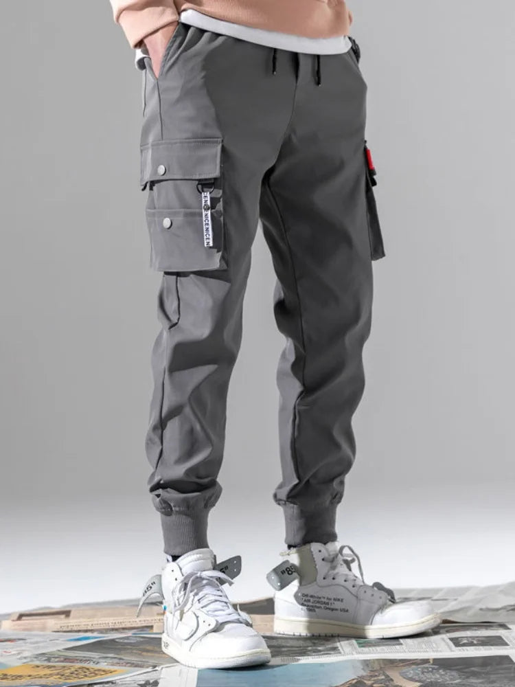 2026 new men's casual sports pants, sports pants, men's jogging pants, work pants, lantern pants, long pants, multi pocket sport