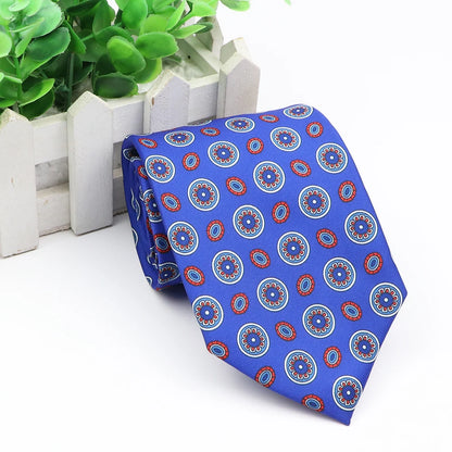 New Fashion Mens Tie Formal Striped Floral Designer Jacquard Wedding Necktie Soft Classic Neckwear Official Gravata For Man Wear