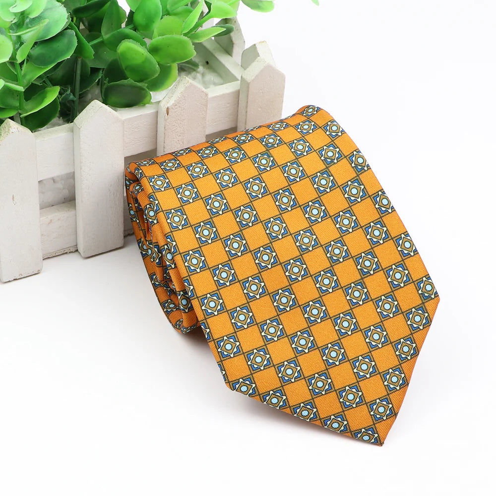 New Fashion Mens Tie Formal Striped Floral Designer Jacquard Wedding Necktie Soft Classic Neckwear Official Gravata For Man Wear