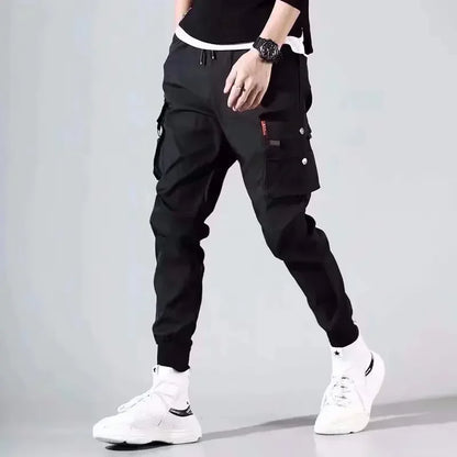 2026 new men's casual sports pants, sports pants, men's jogging pants, work pants, lantern pants, long pants, multi pocket sport