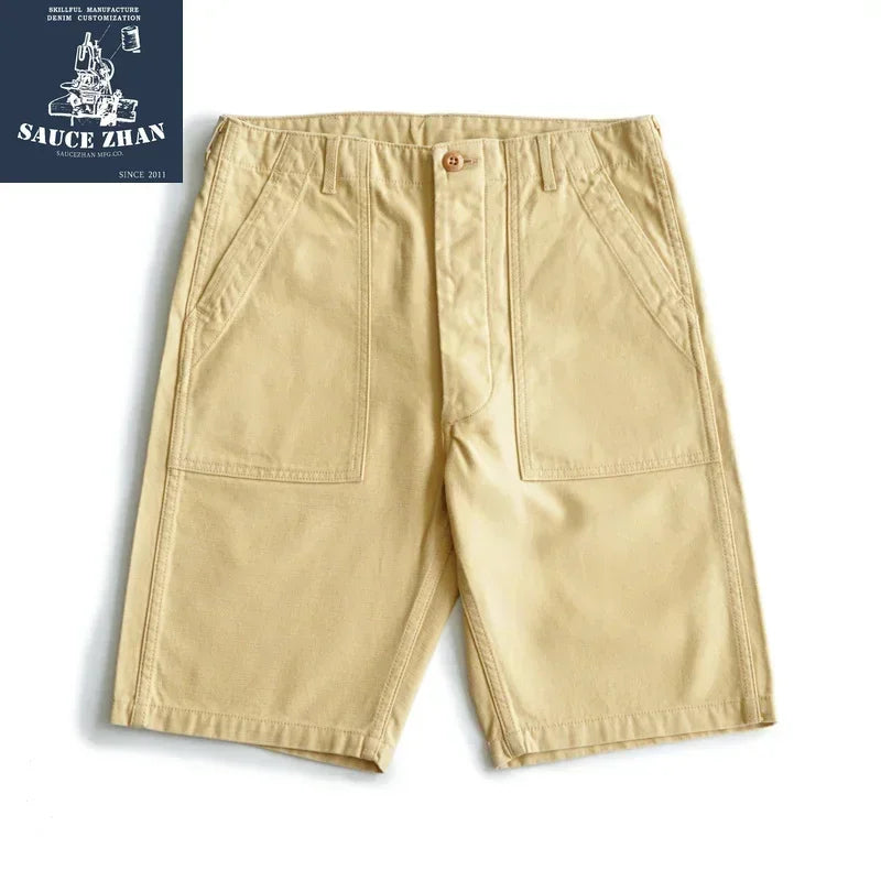SauceZhan OG107 Baker Pants Utility Fatigue Pants US Vietnam ARMY HBT Pants Vintage Mens Shorts Men Army Pants Military Pants