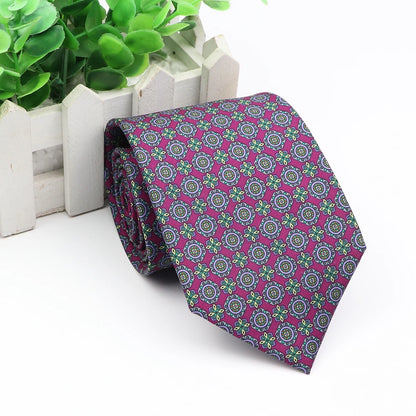New Fashion Mens Tie Formal Striped Floral Designer Jacquard Wedding Necktie Soft Classic Neckwear Official Gravata For Man Wear