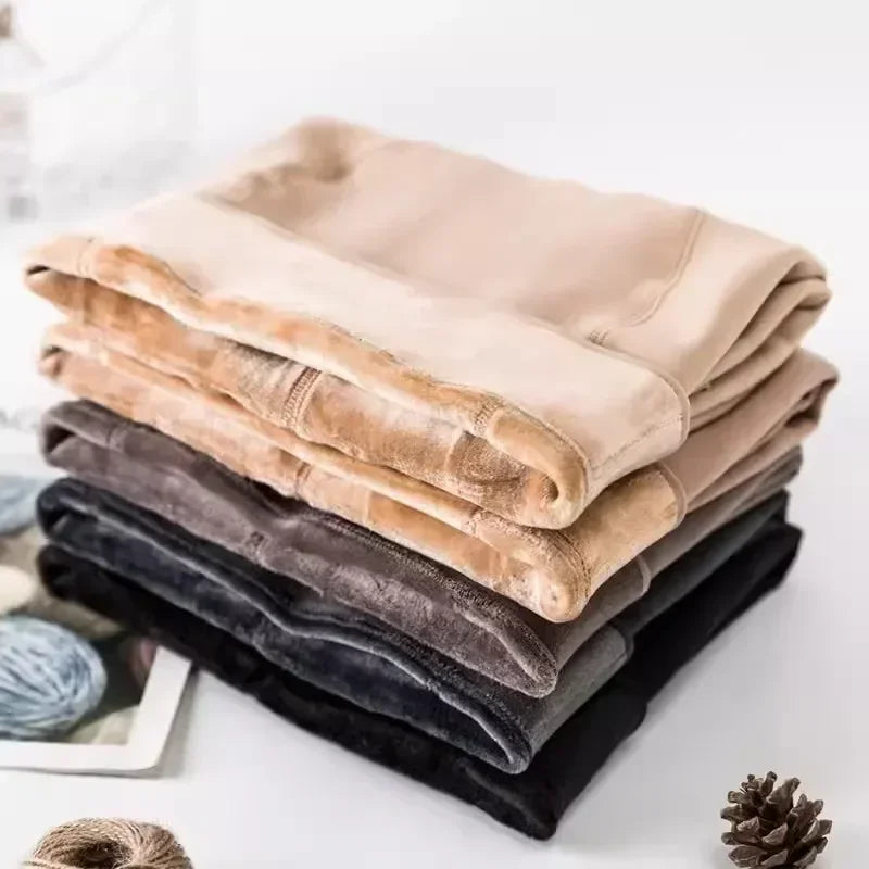 Winter Thermal Thicken Leggings Super Thick High Stretch Lambwool Leggings Fleece Lined Tights Sexy Skinny Fitness Woman Pants
