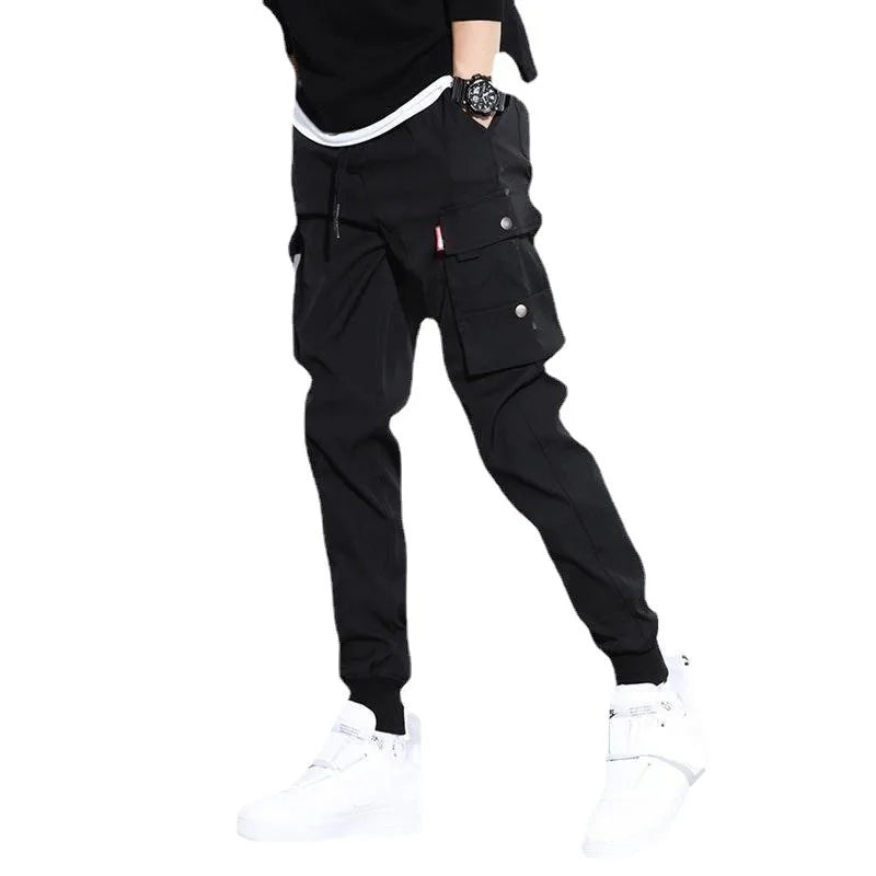 2026 new men's casual sports pants, sports pants, men's jogging pants, work pants, lantern pants, long pants, multi pocket sport