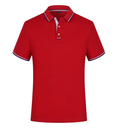 Summer Polo Shirt With Custom Print Embroidery Logo Mens Short Sleeve Casual Cotton Polo Shirt Business Spring Lapel Polo Shirt