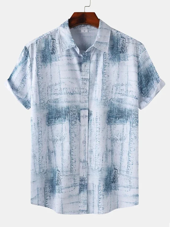 Men's Shirt Short Sleeve Hawaiian Casual Printed Button Shirt Summer Beach Shirt Camping Shirt Short Sleeve Men's Formal Shirt