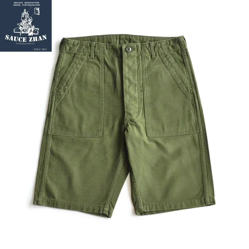 SauceZhan OG107 Baker Pants Utility Fatigue Pants US Vietnam ARMY HBT Pants Vintage Mens Shorts Men Army Pants Military Pants
