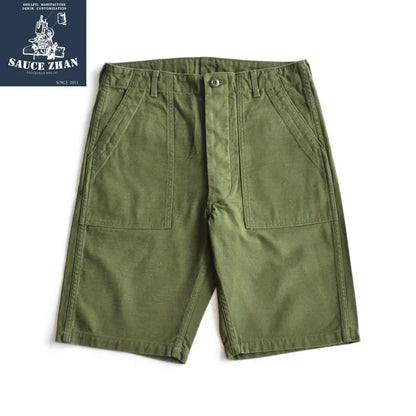 SauceZhan OG107 Baker Pants Utility Fatigue Pants US Vietnam ARMY HBT Pants Vintage Mens Shorts Men Army Pants Military Pants