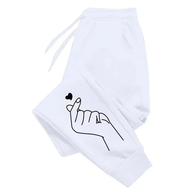 Versatile Womens Sweatpants Printing Casual Trousers Daily Outdoors Gym Sports Jogging Pants Office Street Woman Pants Simple