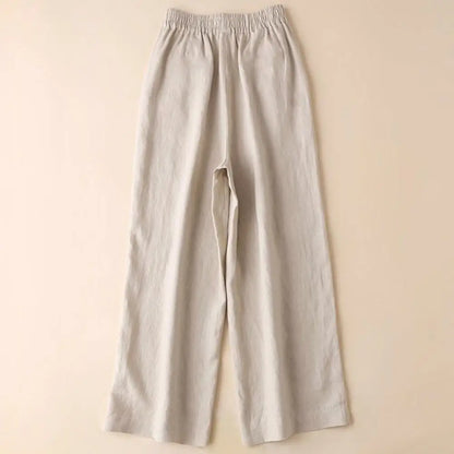 Woman Pants Lightweight Soft Fabric Women Summer Solid Color Casual Straight Long Pants Bottoming Casual Pants Workwear